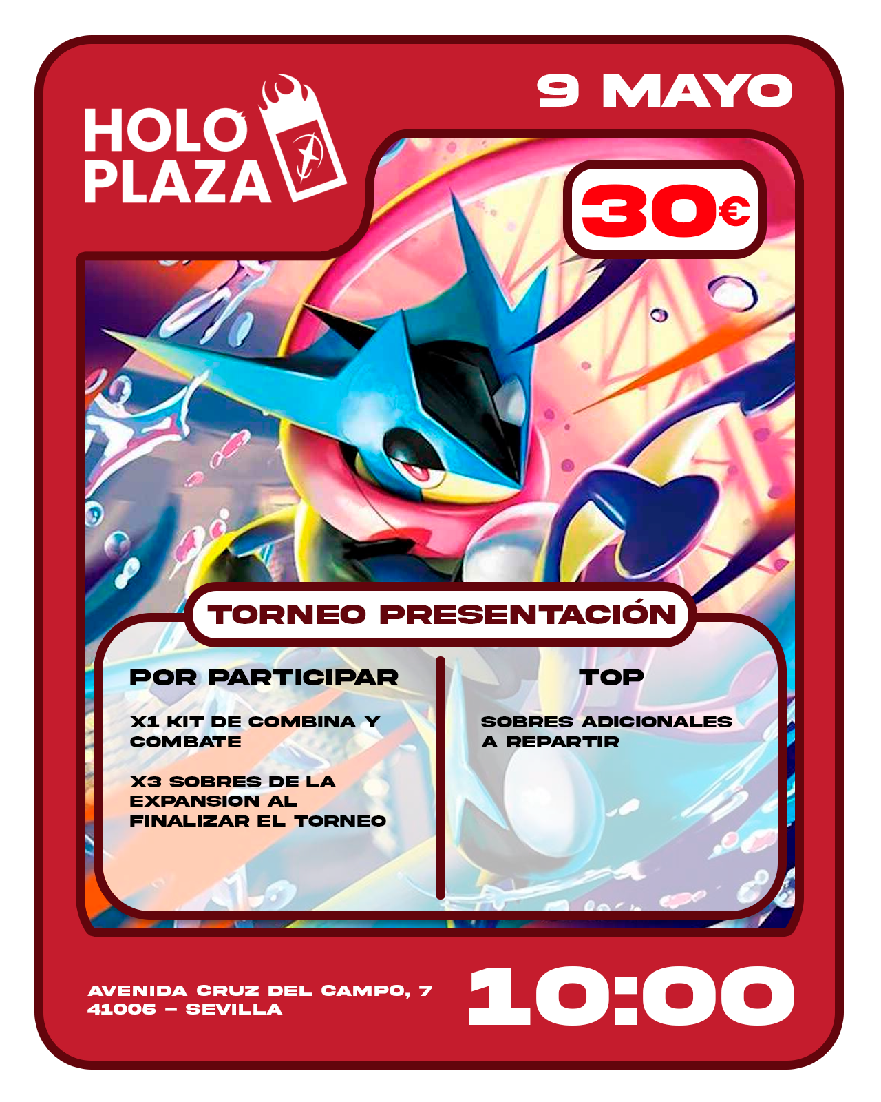 Presentación Pokémon TCG Megaevolución: Caos Creciente Sábado 9 Mayo