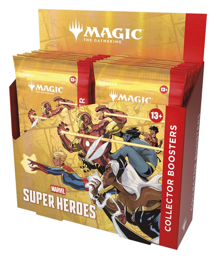 Magic the Gathering Marvel Super Heroes Caja de Sobres de coleccionista inglés