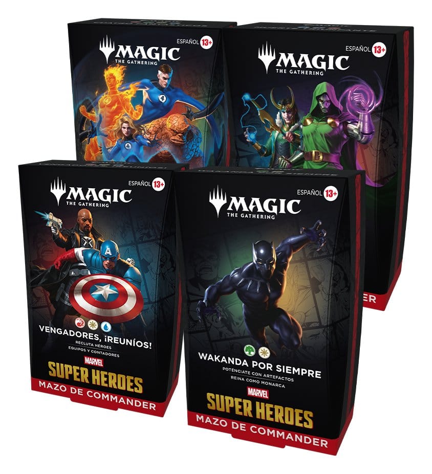 Magic the Gathering Marver Super Heroes SET Mazos de Commander