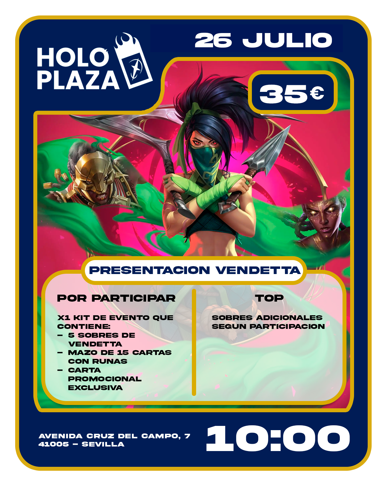 Presentación Riftbound: Vendetta Sábado 25 Julio 10:00
