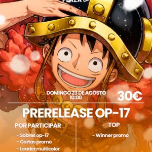 One Piece Card Game OP-17 Release Event Domingo 23 Agosto